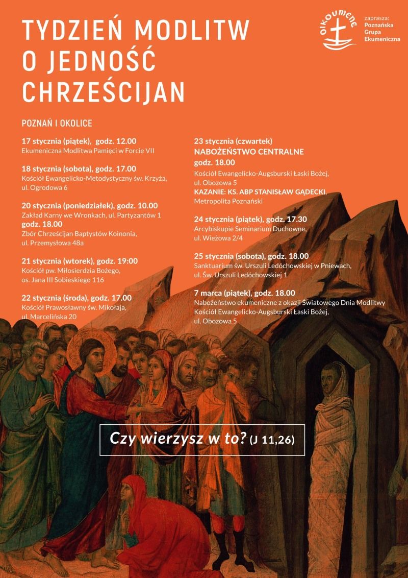 Tydzień modlitw o jedność chrześcijan