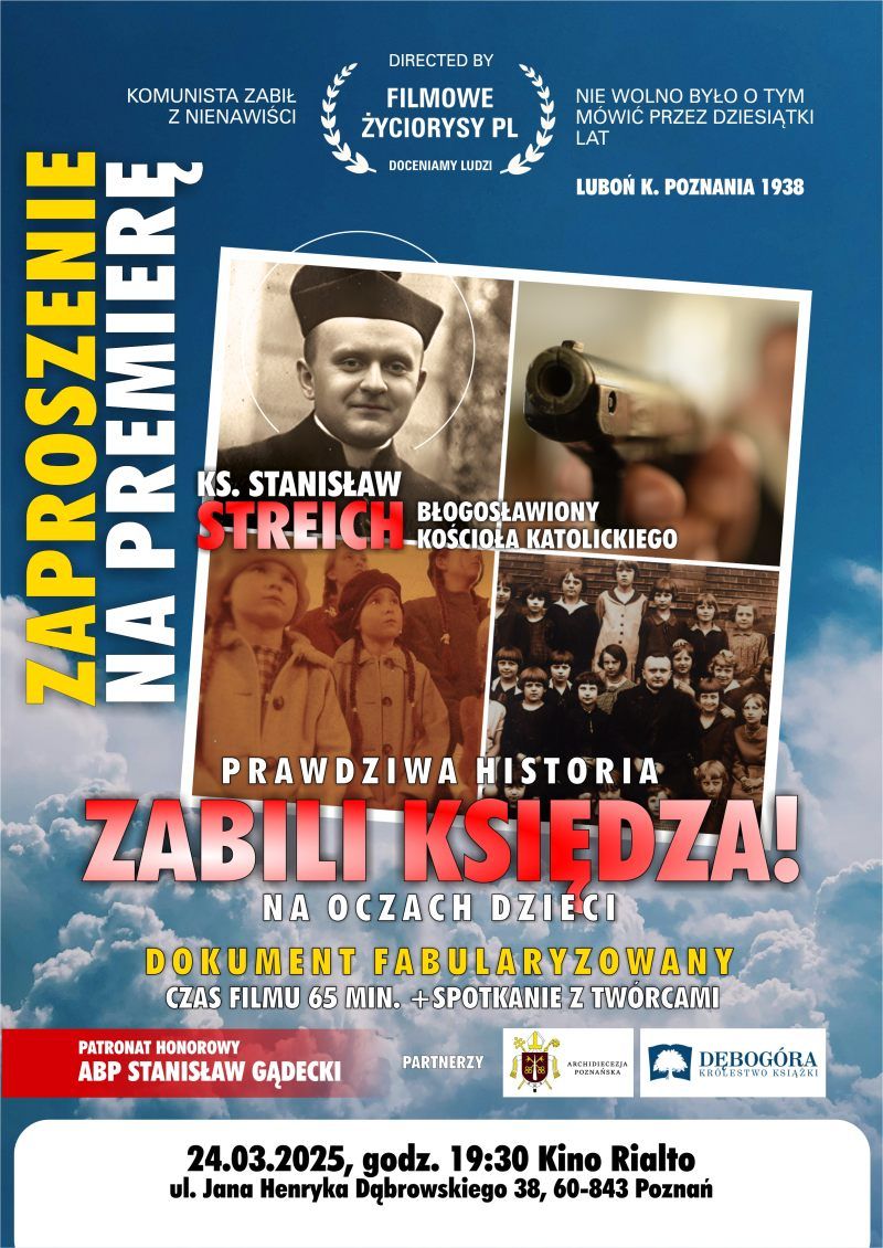Film o ks. Stanisławie Streichu "Zabili księdza"